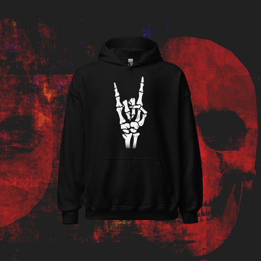 Skeleton Rock Unisex Hoodie