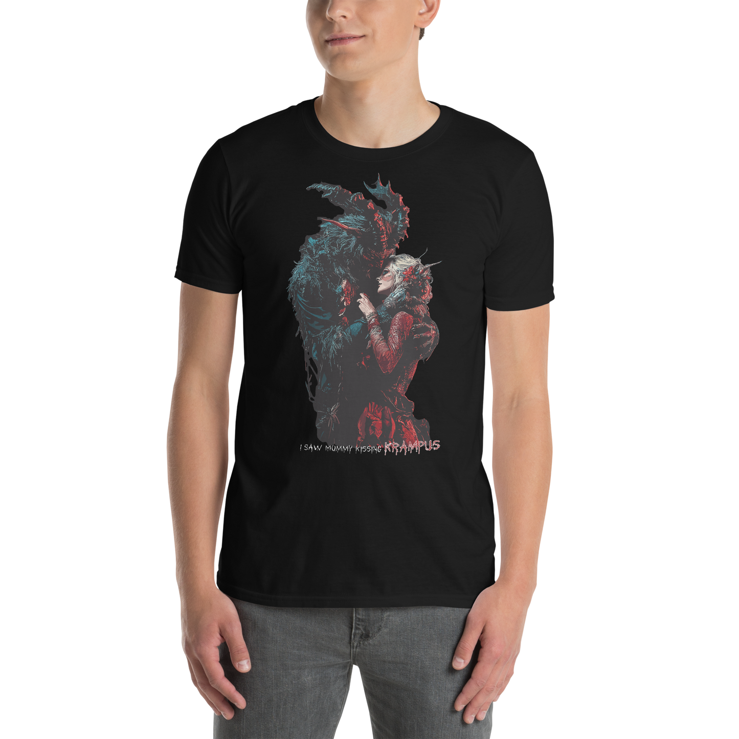 I Saw Mommy Kissing Krampus T-Shirt