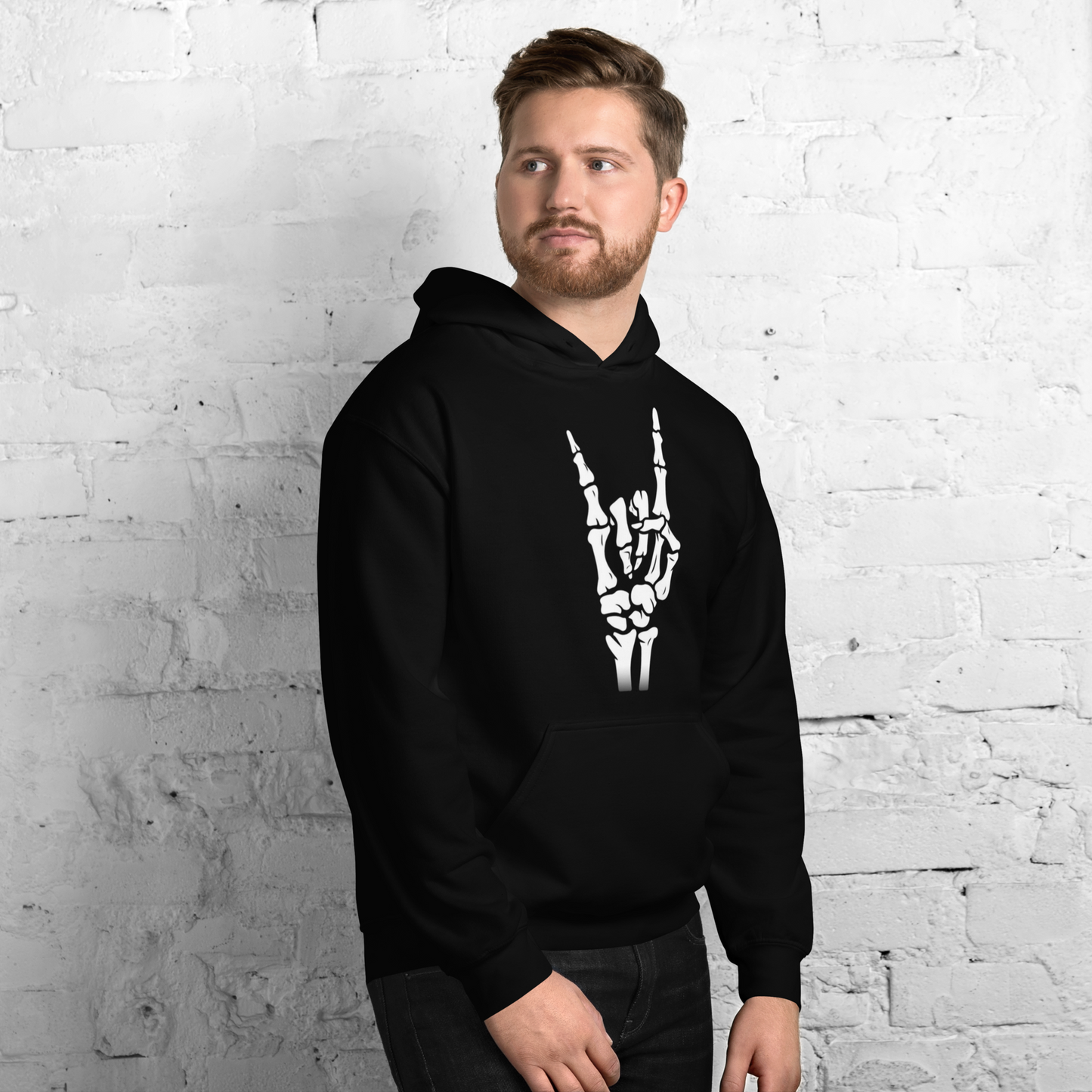 Skeleton Rock Unisex Hoodie
